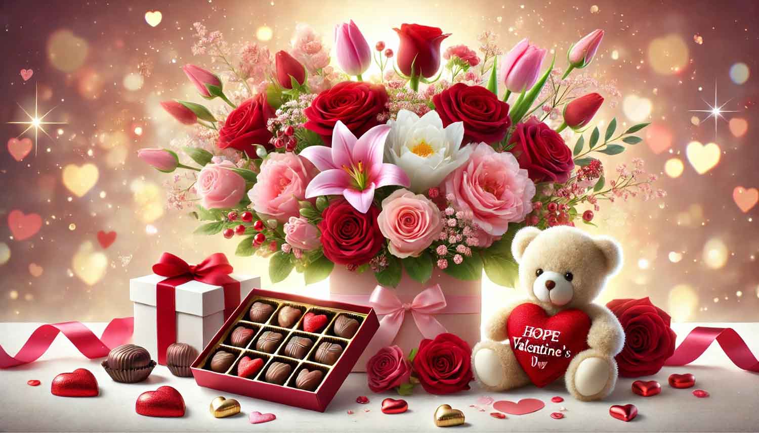 بهترین انتخاب گل برای کادو ولنتاین