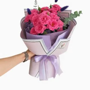 دسته گل رز مینیاتوری