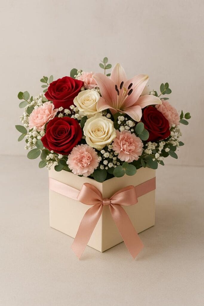 انتخاب جعبه گل برای مناسبت های خاص